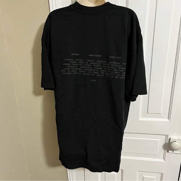 Beyoncé Official Renaissance World Tour 2023 Shirt Unisex XL Black I - Picture 2 of 5